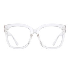 JIM HALO Oversized Blue Light Glasses for Women Square Chunky Bluelight Computer Glasses Reduce E