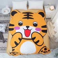 學生兒童夏季涼感被, 老虎 雙人被220*240cm(現貨