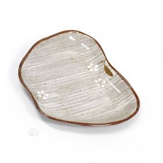 도자기 설화 애플구프 횟집접시 식당반찬그릇 업소용앞접시, 로코 설화 애플구프