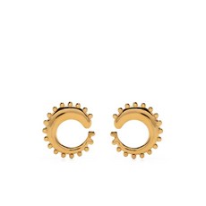 키리 카르툼 18K 골드 버메일 스터드 이어링