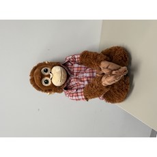 오랑우탄 옷 셔츠 입히기 원숭이 고숭이 오숭이 고릴라 애착 인형 셔츠 3종 색상, 1개, 레드체크셔츠