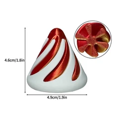 3D 프린팅 장난감 나선형 콘 장난감 2025 트렌디 장난감 피라미드 키즈 헬릭스 불가능한 피라미드 패스스루