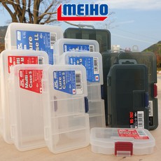 메이호 소형 태클박스 낚시 소품케이스 멀티케이스 루어케이스, 1개, 클리어