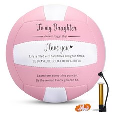 여아 딸을 위한 어머니 선물 딸을 위한 핑크 배구 실내 실외 배구 소프트 터치 몰튼 배구 ll 딸 r 십대 소녀를 위한 선물 졸업식 개학, 여아 딸을 위한 어머니 선물, 딸을 위한 핑크 배구,