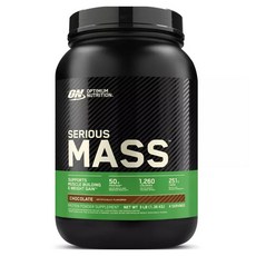 OPTIMUM NUTRITION 歐恩 Serious Mass 巧克力, 1個, 1.36kg