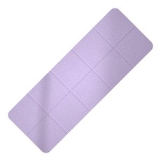 折疊瑜珈墊 瑜珈墊 厚 8mm 運動墊 健身墊 瑜珈跪墊 附收納袋, 紫, 1個