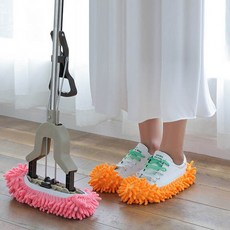 발걸레 간편한 청소 거실용 극세사 실내화 걸레 밀대 탈부착 가능 가볍게 신고 벗는, SIS-015 발걸레(2p)_퍼플_ONESIZE