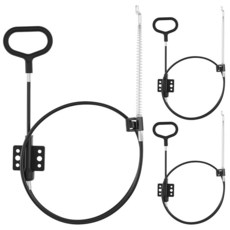 Aifeier ET 소파 리클라이너 케이블 3개 D링 풀 핸들 소파 릴리즈 케이블 교체 RV 가구 수리 키트 범용 리클라이너 레버 교체 부품 블랙, Aifeier ET 소파 리클라이너 케이블 3개, D링