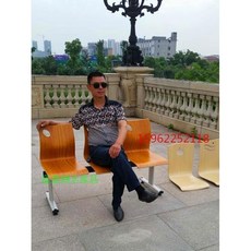 야외의자 야외벤치 휴게의자 응원의자 대기의자, 3인용 다층 보드 행 의자