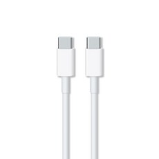 언박싱 C타입-C타입 맥북 아이패드 노트북 애플 호환 100W 초고속 충전 데이터전송 케이블, 1m, 1개, 화이트