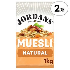 조단스 내추럴 뮤즐리 Jordans Natural Muesli 1kg, 2개