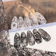 네일호일 레이스 디자인랩 10종세트, DR101, 1개