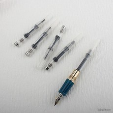 만년필 잉크 리필 충전식 컨버터 국제규격 범용 2.6mm 3.4mm 호환 피스톤 펜심, 1개, 01컨버터-2.6mm
