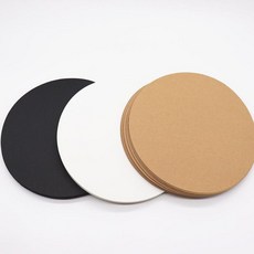 원형 도화지 스케치용 마분지 둥근 그림, 33cm 맞춤 색상 30장, 1개