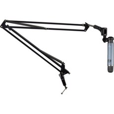 록빌 DMS40 40인치 마이크 붐 암 스튜디오 팟캐스트 USB 스탠드 파란색 엠버 사이드 주소 카디오이드 콘덴서 녹음 포함, 록빌 DMS40 40인치 마이크 붐 암 스튜디오 팟캐스, 1개