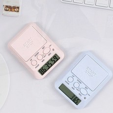 공부 타이머 스톱 워치 학생 독서실 시간 측정 탁상 알람, 1개, GFarm  공부타이머 화이트