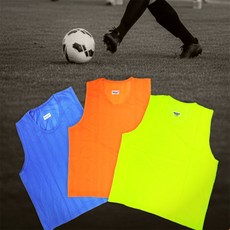 한스밀 축구 풋살 동호회 경기 진행 요원 형광 비브스 풋살조끼, 오렌지