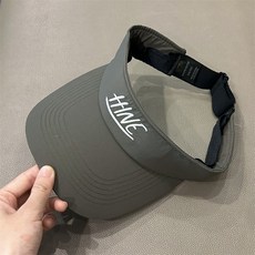 THNE 運動戶外空頂太陽帽 遮陽防曬, 軍綠色, 1個