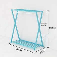 주니어 매장 행거 스탠딩 의류 진열랙, 아일랜드 선반 B