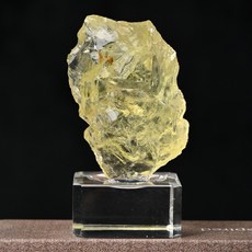 念念不忘 水晶礦標套裝 礦物收藏 展示座, 1個, 水晶礦標套裝-黃水晶
