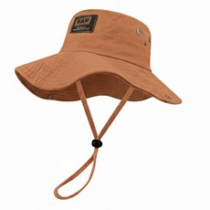 푸자오 남녀공용 정글모 아웃도어 등산 낚시 모자, 오렌지