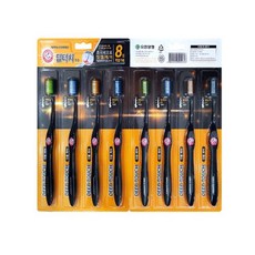 암앤해머 딥터치 칫솔 8개입 부드러운 미세모