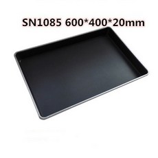 三能 SN1085 鍍鋁方條不沾烤盤 - 專業烘焙器具，適用於餅乾、披薩等點心製作