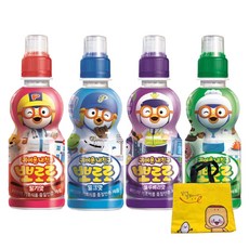 팔도 뽀로로 어린이 음료수 235ml 밀크맛 12개+딸기맛 12개+사과 12개+블루베리 12개(총48개)+장바구니 사은품증정