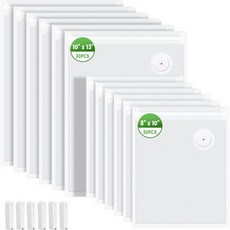 진공 실러 백 60팩 재사용 가능한 BPA 프리 식품 보관 30 카운트 10x13 및 8x10 인치 누수 방지 냉동실용 무취 수비드 식사 준비 가정 요리사에게 적합