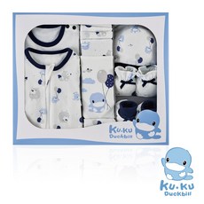 酷咕鴨夢想氣球懶人包巾豪華禮盒16件組，寶寶親膚透氣舒適包巾，新手爸媽首選