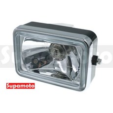 Supamoto D628 復古方大燈 清玻璃 通用改裝 CB350 日式 chopper brat, 1個, 1個