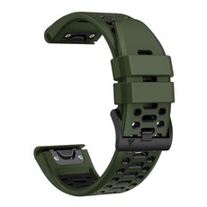 Garmin Fenix ​​8 E 7 Pro 5 Plus Forerunner Epix 시계 스트랩 26mm 손목 밴드 팔찌 용 Quickfit, [04] Army green black, [01] Quickfit 26mm, 05 Army green black