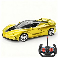 ANYOU RC카 충전 무선 고속 RC카 레이싱, 1개, 골드 페라리 레이싱