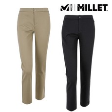 밀레 MILLET 여성 이월상품 겨울 울기모 일상 및 아웃도어 스트레치 슬림핏 기본 팬츠 바지 LD 울터치 폰테 기모 팬츠 MXSWP706