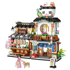 LOZ 미니 일본주점 나노블럭, 혼합색상, 1개