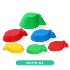 MONI 밸런스스톤 운동 감각 유아체육 밸런스 균형, 1개, 웨일 6개