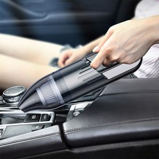 무선 자동차 진공 청소기 충전식 강력 흡입 휴대용 미니 및 가정용 이중 용도 강력한 청소 도구 (색상-네이비 블루)