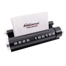 安伯特 鋁合金破窗錐臨時停車牌 車用手機號碼電話留言板 ABT-A180, 1個, Black