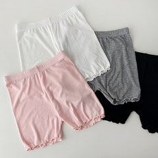 에끌 촤르르 비스코스 스판 여아 속바지 4개 세트