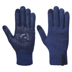 Cole Haan 남성용 니트 겨울 장갑 터치스크린 엄지 및 검지 손가락 미끄럼 방지 그립이 있는 따뜻한 기능성 장갑 네이비 블레이저 140805
