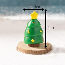 미니어처 인공 크리스마스 트리 랜드스케이프 미니 장식 파티 새해 홈용, 1개, 16. Dark green triangle