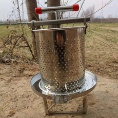 스텐 채밀기 토종꿀 압착 탈봉기 벌꿀 짜는기계 착즙 양봉 허니 프레스 벌통 추출기, A. 평평한 본체만, 1개