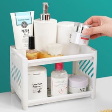 책상 테이블 미니 2단 선반, 화이트