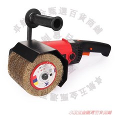 1400W 拉絲機 標準配置 (80目拉絲輪*2) 110V 不銹鋼金屬拋光機, 1個, 【110v】拉絲機+鋼絲拉絲輪（適合木材