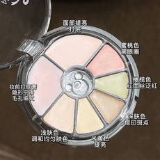 Art Value 七色遮瑕盤 修飾黑眼圈淚溝 提亮膚色, 1個, 七色遮瑕盤,11g