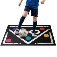 티렉스 축구 드리블매트 축구매트 개인훈련 축구훈련 실내연습 용품, 1개, 블랙 1개, 블랙