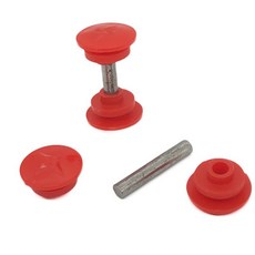 兒童扭扭車配件 靜音閃光輪胎 搖擺車溜溜車輪子 前後輪妞妞車配件 台灣出貨, 1個, 紅色卡扣4個+鐵桿2根