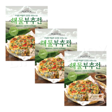 피코크 해물 부추전, 3개, 390g