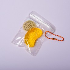 이거쩌거 과일 말랑쫀득이 키링, 1개, 10g, 귤1알