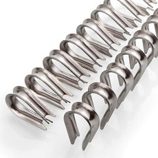 50 PCS M4 304 스테인리스 스틸 골무 18 - 532 직경 와이어 로프 케이블 리깅, M5-50PACK